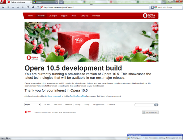 [APPS] Phần mềm duyệt Web Opera Opera10-5